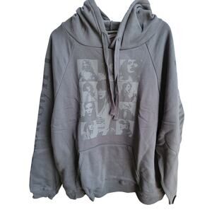 NWT New Taylor Swift Eras Tour Hoodie Gray Faces 2XL
